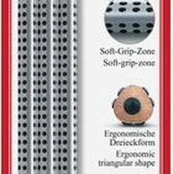 Faber-Castell Faber Castell Potlood FC Grip 2001 HB Met - Gum 3st. Op Blister