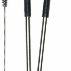 Klean Kanteen Rietjes - RVS - Zwart - 2 Stuks