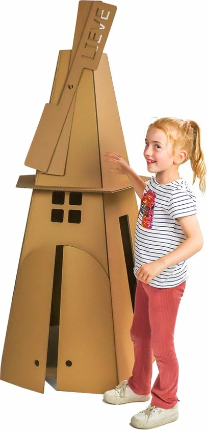 Kartonnen Windmolen - Cadeau Van Duurzaam Karton - Hobbykarton - KarTent 14 Kartonnen Windmolen - Cadeau Van Duurzaam Karton - Hobbykarton - KarTent - Afbeelding 14