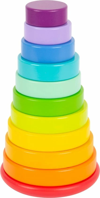 Small Foot Company Small Foot - Stacking Tower Shape-Fitting Rainbow 10 Small Foot Company Small Foot - Stacking Tower Shape-Fitting Rainbow - Afbeelding 10