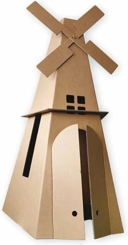 Kartonnen Windmolen - Cadeau Van Duurzaam Karton - Hobbykarton - KarTent 1 Kartonnen Windmolen - Cadeau Van Duurzaam Karton - Hobbykarton - KarTent