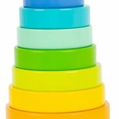 Small Foot Company Small Foot - Stacking Tower Shape-Fitting Rainbow