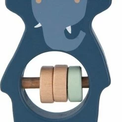 Trixie Rammelaar Mrs. Elephant Junior 11 X 5 Cm Hout Blauw
