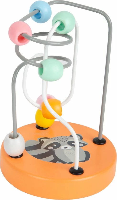 Small Foot Company Pastel Wasbeer Kralenspiraal - Houten Speelgoed Vanaf 1 Jaar 1 Small Foot Company Pastel Wasbeer Kralenspiraal - Houten Speelgoed Vanaf 1 Jaar
