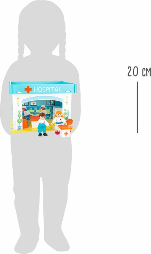 Small Foot Company Houten Poppenhuis Ziekenhuis Speelhuis 6 Small Foot Company Houten Poppenhuis Ziekenhuis Speelhuis - Afbeelding 6