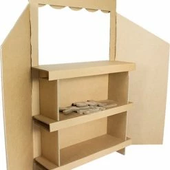 Kartonnen Poppenkast Inclusief Speeldieren - Sinterklaas Cadeau - Hobbykarton - KarTent -Duurzamer-speelgoed Winkel 532x840 1