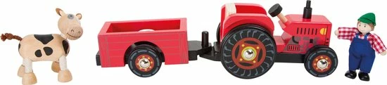 Small Foot Company Small Foot Tractor Met Trailer Hout 4-delig 2 Small Foot Company Small Foot Tractor Met Trailer Hout 4-delig - Afbeelding 2