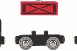 Hape Stoomtrein 5-delig Zwart/rood -Duurzamer-speelgoed Winkel 550x165