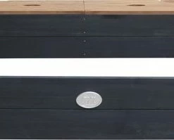 AXI Amy Houten Zandbak Antraciet/Bruin - Incl. Beschermhoes, Opbergruimte En Zitbankjes - FSC Hout - 115x115cm -Duurzamer-speelgoed Winkel 550x199 4