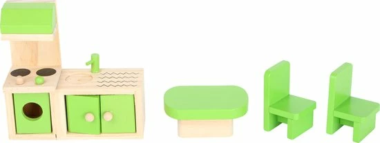 Small Foot Company Poppenhuis - Verwijderbaar Dak - Houten Speelgoed Vanaf 3 Jaar 8 Small Foot Company Poppenhuis - Verwijderbaar Dak - Houten Speelgoed Vanaf 3 Jaar - Afbeelding 8