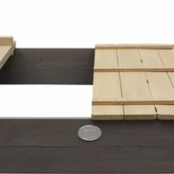 AXI Ella XL Houten Zandbak In Grijs/Bruin - Met Zitbankjes En Deksel - FSC Hout - 120x120x20cm - Zandbak Voor Kinderen -Duurzamer-speelgoed Winkel 550x252 3
