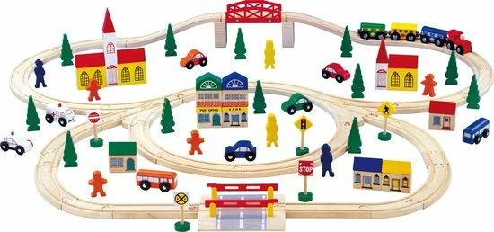 Small Foot Company Small Foot - Wooden Railway, Large 1 Small Foot Company Small Foot - Wooden Railway, Large