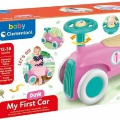 Baby Clementoni - Mijn Eerste Loopauto Roze, Ride On Speelgoedauto, Rijspeelgoed -Duurzamer-speelgoed Winkel 550x269 1