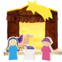 Small Foot Company Small Foot Kerststal Junior Hout/textiel 14-delig