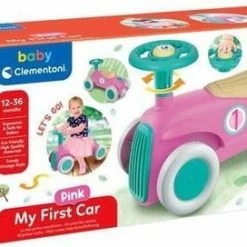 Baby Clementoni - Mijn Eerste Loopauto Roze, Ride On Speelgoedauto, Rijspeelgoed -Duurzamer-speelgoed Winkel 550x272 2