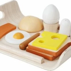 Plantoys Plan Toys Breakfast Menu - Houten Keuken Speelgoed - Speelgoed Houten Keukentje