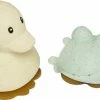 HEVEA Squeeze ?n Splash Badspeeltje - Eend & Kikker - Sand & Sage