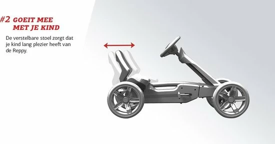 BERG Reppy Racer Skelter - Grijs/Oranje - Met Soundbox - 2,5 Tot 6 Jaar 9 BERG Reppy Racer Skelter - Grijs/Oranje - Met Soundbox - 2,5 Tot 6 Jaar - Afbeelding 9