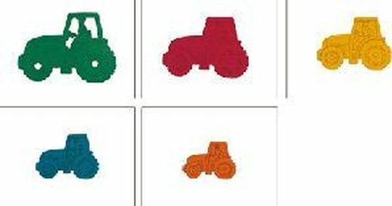 Hape Vormenpuzzel Five Tractors Junior Hout 6-delig 3 Hape Vormenpuzzel Five Tractors Junior Hout 6-delig - Afbeelding 3
