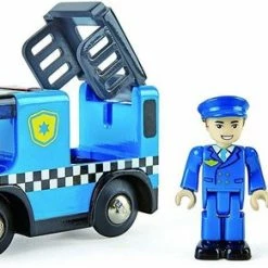 Hape Politieauto Met Sirene Hout 9,5 Cm -Duurzamer-speelgoed Winkel 550x291 1