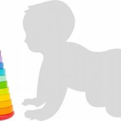 Small Foot Company Small Foot - Stacking Tower Shape-Fitting Rainbow 19 Small Foot Company Small Foot - Stacking Tower Shape-Fitting Rainbow -Duurzamer-speelgoed Winkel 550x304 3