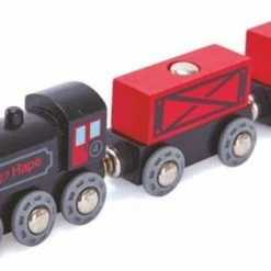 Hape Stoomtrein 5-delig Zwart/rood -Duurzamer-speelgoed Winkel 550x316 3