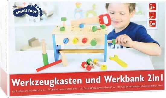 Small Foot Company Small Foot Gereedschapskist En Werkbank 30-delig 4 Small Foot Company Small Foot Gereedschapskist En Werkbank 30-delig - Afbeelding 4