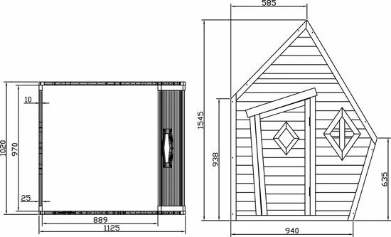 AXI Cabin Speelhuis In Grijs/Wit - Speelhuisje Voor De Tuin / Buiten - FSC Hout - Tuinhuisje Voor Kinderen - 10 Jaar Garantie 9 AXI Cabin Speelhuis In Grijs/Wit - Speelhuisje Voor De Tuin / Buiten - FSC Hout - Tuinhuisje Voor Kinderen - 10 Jaar Garantie - Afbeelding 9