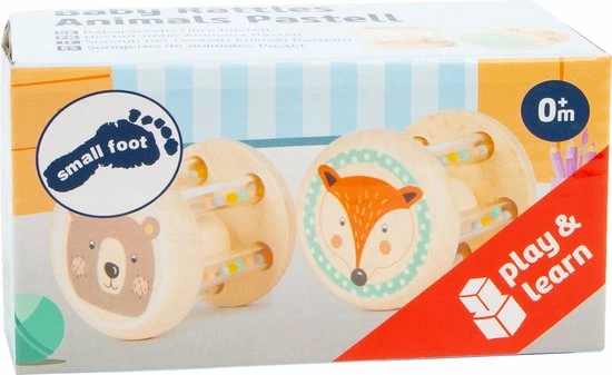 Small Foot Company Small Foot - Baby Rattles Animals Pastel 9 Small Foot Company Small Foot - Baby Rattles Animals Pastel - Afbeelding 9