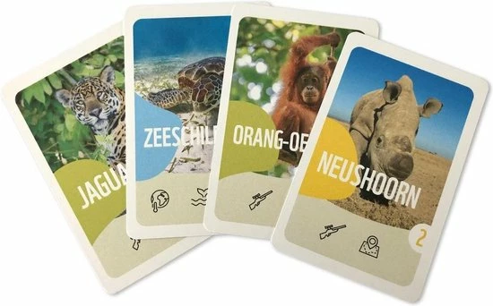 Wereld Natuur Fonds WWF Red De Bedreigde Dieren - Het Kaartspel 3 Wereld Natuur Fonds WWF Red De Bedreigde Dieren - Het Kaartspel - Afbeelding 3