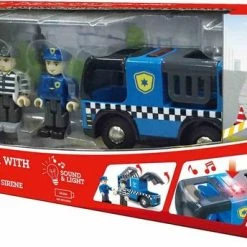Hape Politieauto Met Sirene Hout 9,5 Cm -Duurzamer-speelgoed Winkel 550x344 1