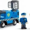 Hape Politieauto Met Sirene Hout 9,5 Cm