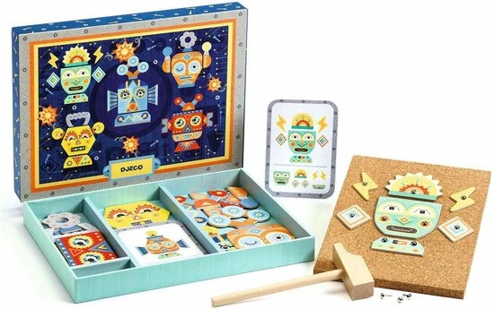 Djeco - Hamertje Tik - Tap Tap Robots 2 Djeco - Hamertje Tik - Tap Tap Robots - Afbeelding 2