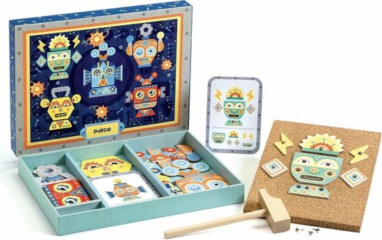 Djeco - Hamertje Tik - Tap Tap Robots 3 Djeco - Hamertje Tik - Tap Tap Robots - Afbeelding 3