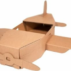 Kartonnen Speelgoed Vliegtuig - Sinterklaas Cadeau - Hobbykarton - KarTent -Duurzamer-speelgoed Winkel 550x354 5