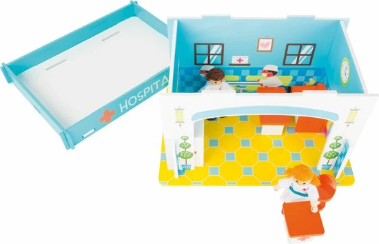 Small Foot Company Houten Poppenhuis Ziekenhuis Speelhuis 3 Small Foot Company Houten Poppenhuis Ziekenhuis Speelhuis - Afbeelding 3