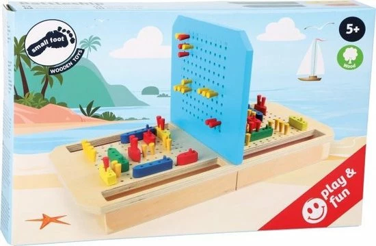 Small Foot Company Houten Zeegevecht Spel - Bordspel 4 Small Foot Company Houten Zeegevecht Spel - Bordspel - Afbeelding 4