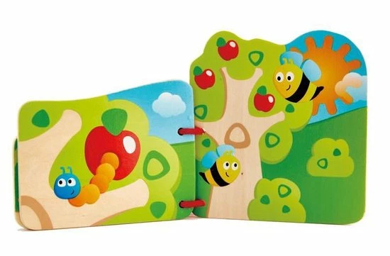 Hape Houten Babyboekje Insecten 16 X 12,5 Cm 2 Hape Houten Babyboekje Insecten 16 X 12,5 Cm - Afbeelding 2