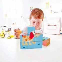 Hape Blokkenpuzzel Pepe & Friends - 9 Blokken -Duurzamer-speelgoed Winkel 550x363 1