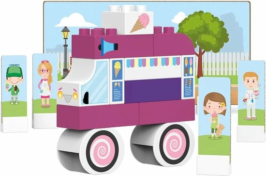 BiOBUDDi Plantaardig Bouwspeelgoed IJscokar - 27-delig 8 BiOBUDDi Plantaardig Bouwspeelgoed IJscokar - 27-delig - Afbeelding 8