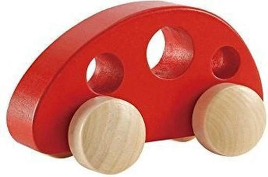Hape | Houten Mini Bus - Rood 7 Hape | Houten Mini Bus - Rood - Afbeelding 7