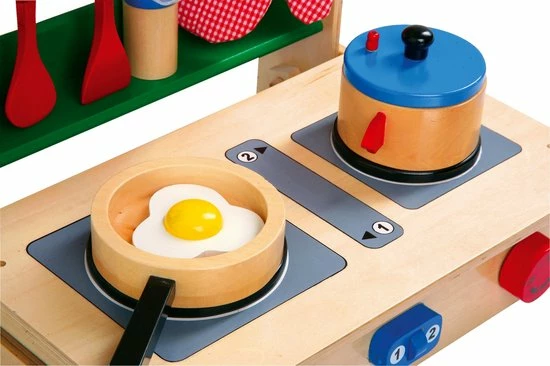 Small Foot Company Base Toys Houten Kinderkeuken In Een Koffer Professional 3 Small Foot Company Base Toys Houten Kinderkeuken In Een Koffer Professional - Afbeelding 3