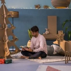 Set Van 2 Kartonnen Rendieren Voor Arrenslee - Kerstdecoratie - Cadeau Van Duurzaam Karton - Hobbykarton - KarTent -Duurzamer-speelgoed Winkel 550x366 61