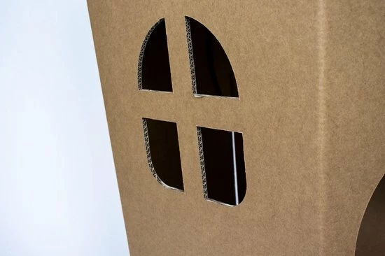 Kartonnen Speel Kasteel - Speelhuisje - Sinterklaas Cadeau - Hobbykarton - KarTent 5 Kartonnen Speel Kasteel - Speelhuisje - Sinterklaas Cadeau - Hobbykarton - KarTent - Afbeelding 5