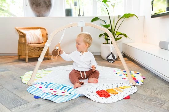 Lovevery Play Gym - Baby Speelgoed 0 Jaar - Babygym Hout - Baby Cadeau - Speelkleed - Duurzaam 5 Lovevery Play Gym - Baby Speelgoed 0 Jaar - Babygym Hout - Baby Cadeau - Speelkleed - Duurzaam - Afbeelding 5