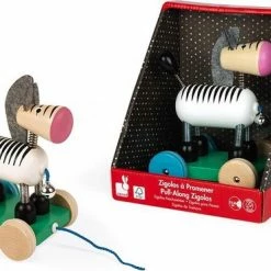 Janod Zigolos - Trekfiguur Zebra -Duurzamer-speelgoed Winkel 550x369 3