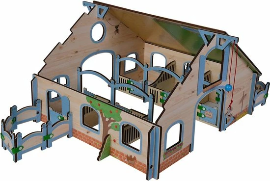 Eichhorn - Houten Paardenstal 30-delig 1 Eichhorn - Houten Paardenstal 30-delig