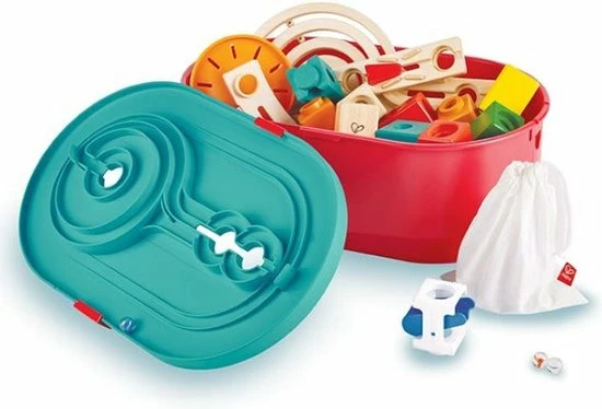 Hape Toys Quadrilla Stack Track Bucket Set 4 Hape Toys Quadrilla Stack Track Bucket Set - Afbeelding 4