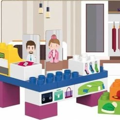 BiOBUDDi Plantaardige Blokkenset Kledingwinkel - 28 Delig -Duurzamer-speelgoed Winkel 550x378 3