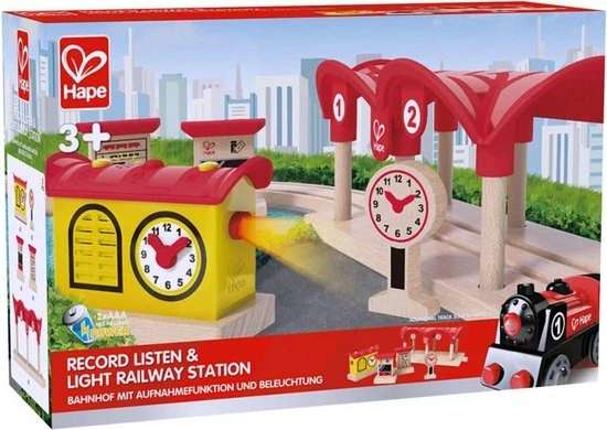 Hape Treinstation Met Licht En Geluid E3702 8 Hape Treinstation Met Licht En Geluid E3702 - Afbeelding 8